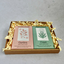 Load image into Gallery viewer, Gift Soap Subscription - Handmade Soap Gift set featuring Garden and Coast small batch soaps in eco-friendly packaging with free delivery.