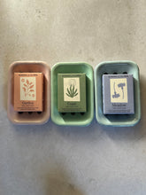 Load image into Gallery viewer, Pastel Enamel Soap Dish & Botanical Soap Gift Set