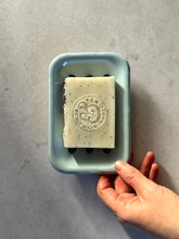 Load image into Gallery viewer, Enamel Soap Dish & Botanical Soap Gift Set