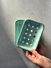 Load image into Gallery viewer, Mint green enamel soap dish