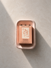 Load image into Gallery viewer, Enamel Soap Dish & Botanical Soap Gift Set