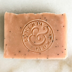 Garden Soap - Pink Clay, Rose & Poppy Seed