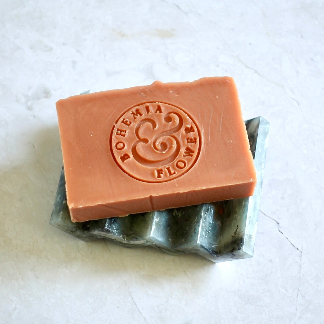 Recycled Plastic Soap Dish - Dark Grey