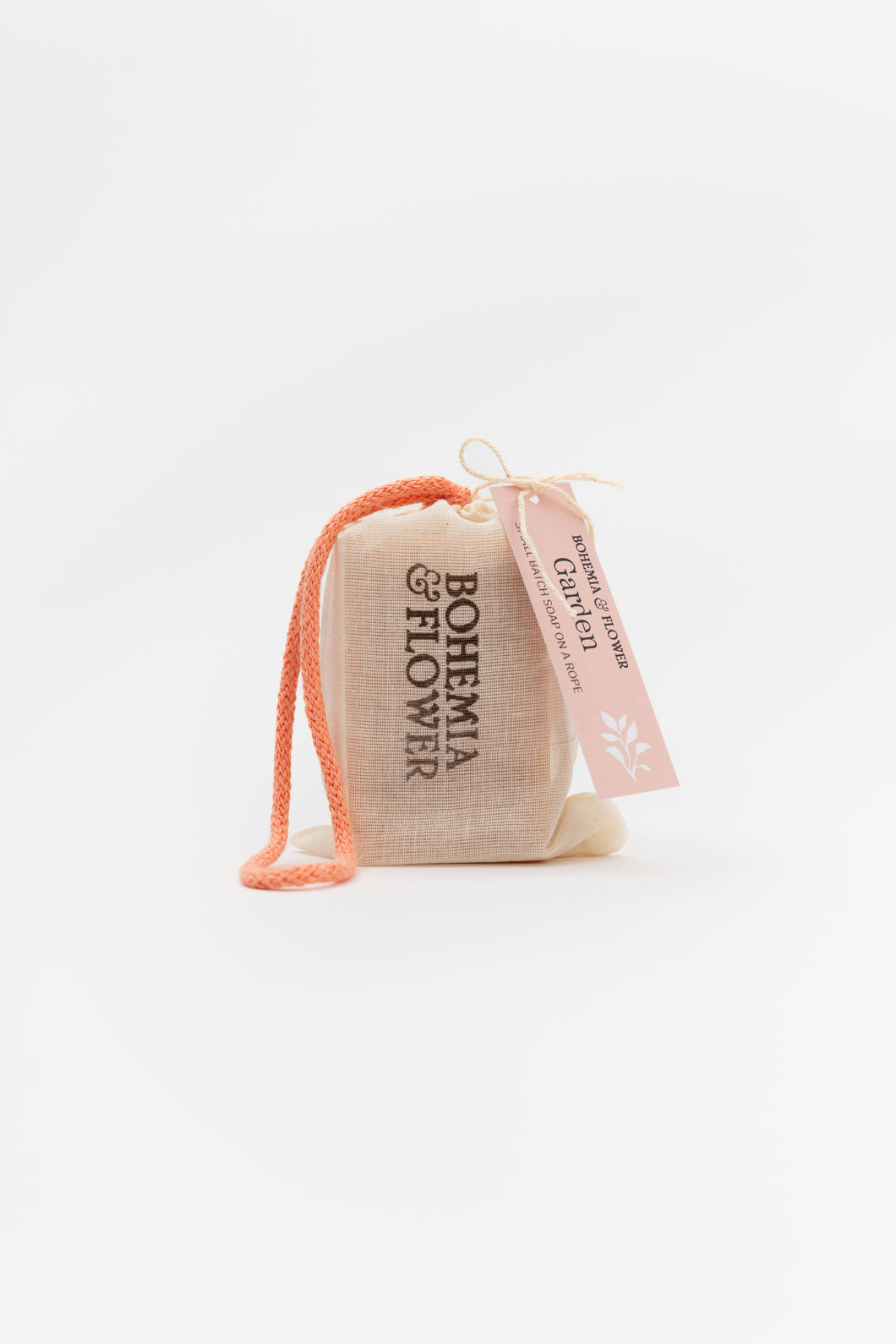 Garden Soap on a Rope – Gentle Floral & Poppy Seed Exfoliating Shower Bar