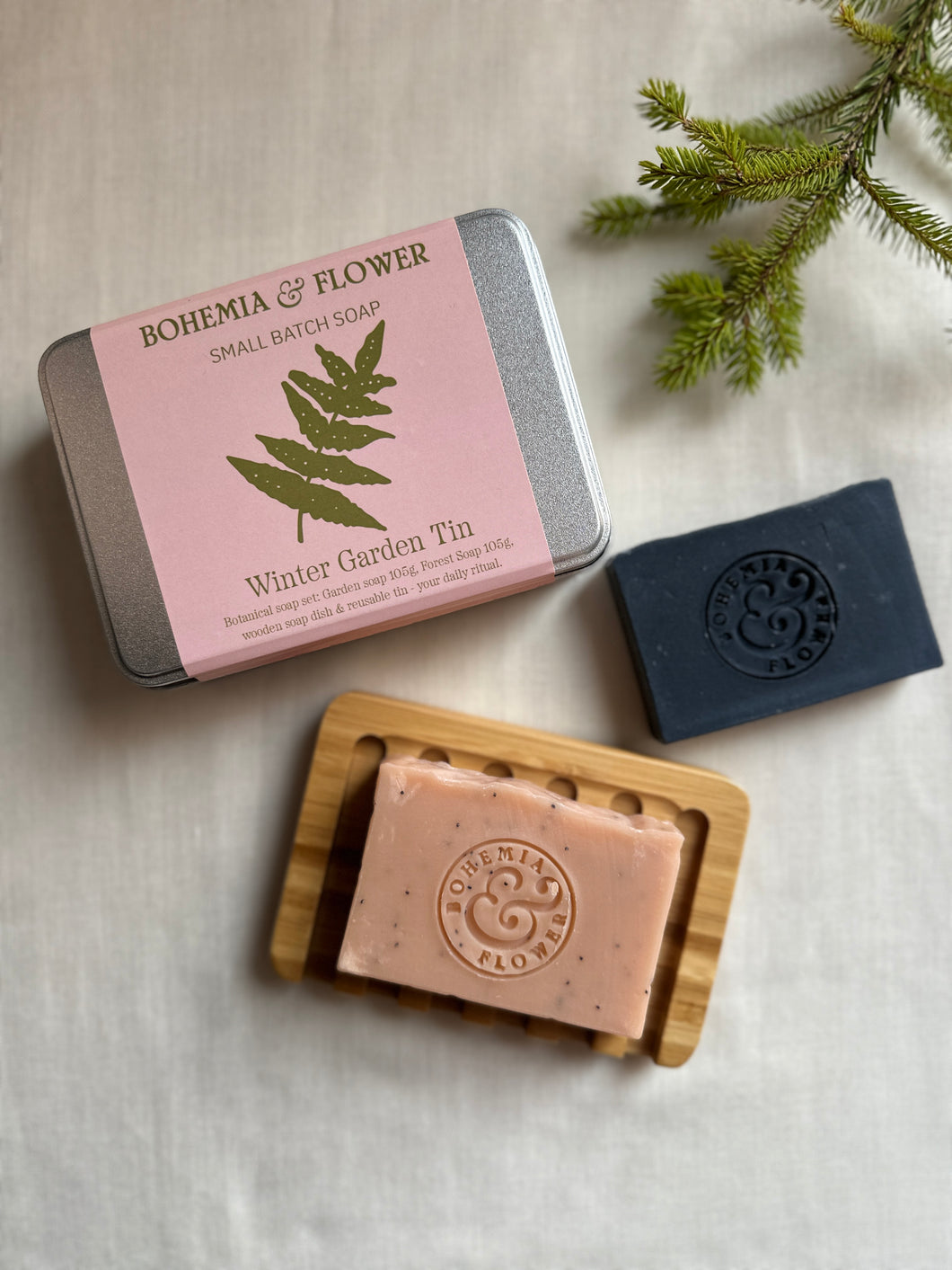Winter Garden Soap Tin - Eco-Friendly Gift