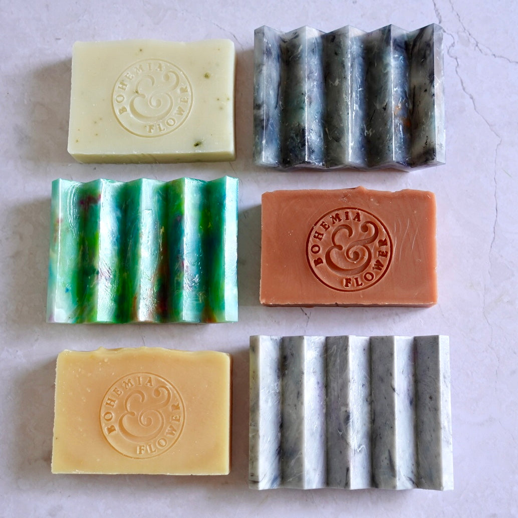 Colourful recycled plastic soap dishes – zero waste bathroom accessories UK