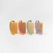 Load image into Gallery viewer, Garden Soap on a Rope – Gentle Floral &amp; Poppy Seed Exfoliating Shower Bar
