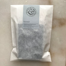 Load image into Gallery viewer, Forest bar soap small batch vegan hand soap by Bohemia &amp; Flower with activated charcoal pine, cedarwood, juniper and rosemary essential oils
